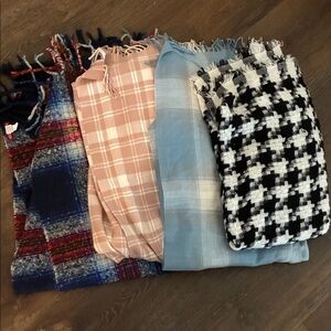 Set of Four Stylish Scarves